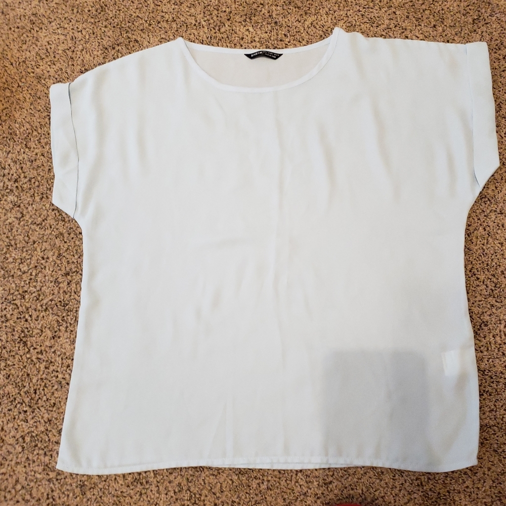 Light Blue Sheer Top sz Medium